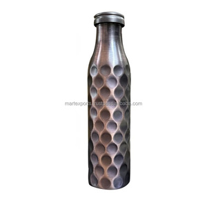 Durable Eco-Friendly Copper Water Bottle Leak Resistant Lid Boiling Water Applicable for Unisex Everyday Drinking <b>Wellness</b> Care - Product Image 2