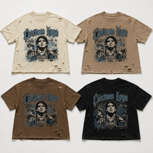 T-shirt streetwear pour homme, coupe ample, manches courtes, avec lavage enzymatique, tissu respirant et écologique, séchage rapide - Product Image 1