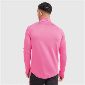 Camiseta Deportiva de Manga Larga para Hombre, de Alta Calidad, con Cierre de Cremallera 1/4, Transpirable, para Entrenamiento de Fútbol, Verano - Product Image 2