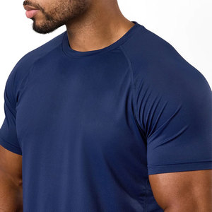 Camiseta de Algodón 100% para Hombre, Talla Grande, Lisa, Informal, Tejida, Gruesa, Corte Regular, Deportiva, Elástica y Transpirable - Product Image 5
