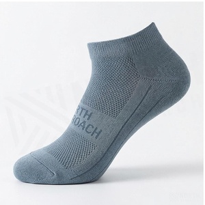 Crew <b>Socks</b> Geometric Pattern Blue <b>Breathable</b> Running <b>Socks</b> for Adults Spring Season - Product Image 3