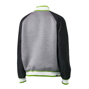 Premium Wool Varsity <b>Jacket</b> Genuine Leather Sleeves Stand Collar Solid Unisex Eco-Friendly Windproof Letterman Bomber Streetwear - Product Image 2