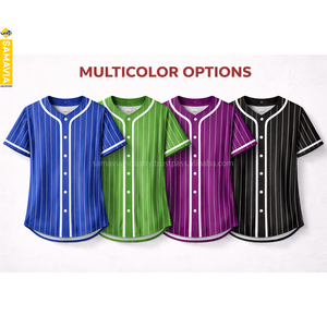 Custom Made Breathable Polyester Sublimation Printed Summer Short Sports Jerseys | OEM Wholesale Samavia <b>Baseball</b> Team Uniforms - Product Image 5