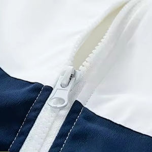 Veste coupe-vent légère et respirante en toile, élégante, avec logo personnalisé imprimé, vêtements d'hiver imperméables, streetwear, veste coach pour homme - Product Image 3