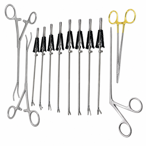 Akramed Surgical DeBakey Vascular Clamp Curved Atraumatic Jaws <b>Titanium</b> Coated Angled Shanks CE Certified Surgical Instrument - Product Image 1