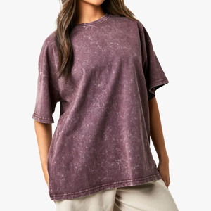 Camiseta Casual Personalizada para Mujer, Estilo Urbano, de Alta Calidad, Poliéster/Algodón, Transpirable, Antiarrugas, Cuello Redondo, Logotipo Bordado, Color Sólido - Product Image 2