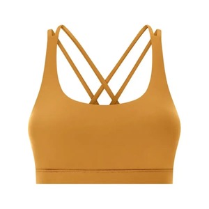 Soutien-gorge de sport à double bretelle croisée pour femme, haut de yoga, tenue de fitness, vêtements de sport, usine OEM ODM - Product Image 4
