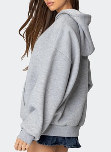 Sudadera con Capucha Extra Grande para Mujer, 100% Algodón de Alta Calidad, con Múltiples Bolsillos, Antiencogimiento, Deportiva, Transpirable, Otoño - Product Image 3