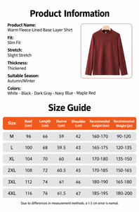 OEM <b>Mens</b> Double Sided German Fleece Base Layer <b>Shirt</b> Semi High Neck Long Sleeve Thermal Brushed Warm Autumn Winter Sweatshirts - Product Image 2