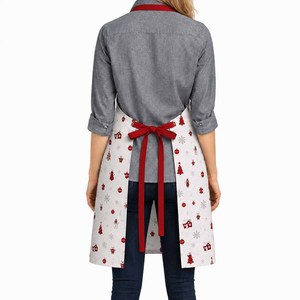 New printed Design Soft Quality Eco Friendly <b>Kitchen</b> <b>Apron</b> Professional Manufacturer Christmas Bib <b>Apron</b> With Pocket - Product Image 5