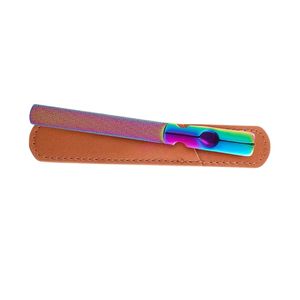 Titanium Coated Rainbow Metal <b>Nail</b> <b>File</b> for Professional Salon Use Stainless Steel Manicure Tools Kit Steel Shaper - Product Image 2