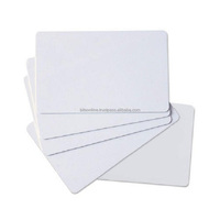 Carte PVC blanche vierge de haute qualité pour sublimation, format CR80, pour cartes d'identité professionnelles imprimables