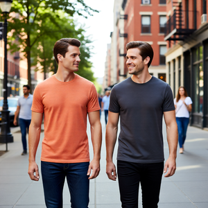 Camiseta Casual Premium para Hombre, 100% Algodón, 210 g/m², Cuello Redondo, Estampado, de Alta Calidad, Ecológica, de Secado Rápido y Transpirable, para Verano - Product Image 4