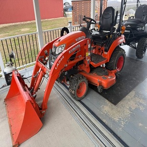 Diesel 50 HP Compact Tractor 4WD Front Loader Backhoe 60 Inch Mower Low Hours Heavy Duty Outdoor <b>Machine</b> - Product Image 1