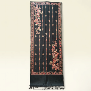 Mint Green Printed Shawl with Geometric Border Pattern and Elegant Traditional Design for Women Wear - Product Image 4