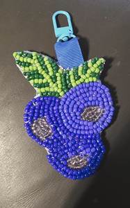 Classic Handmade Embroidery Beaded <b>Keychain</b> with Elegant Floral Embellishments Eco-Friendly - Product Image 6
