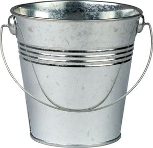 Top Arrival Modern Design Small Galvanized Metal <b>Folding</b> <b>Bucket</b> Handle Iron Pail Home Decor Customized Size Shape - Product Image 2