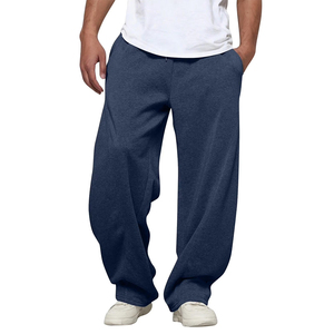 Wholesale Winter Mid Casual Jogger Pants Comfortable Lightweight Drawstring Closure Breathable Gym Wide Leg Jogger Pants - Product Image 1