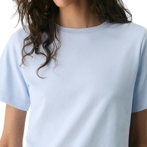 Women Plain T Shirt Cotton Soft Casual Tee Summer Loose Fit Short Sleeve Top OEM ODM Manufacturer Custom Wholesale Bulk StyleNew - Product Image 3