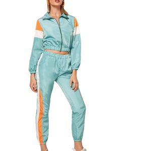 Conjunto de 2 Piezas de Chaqueta Cortavientos con Capucha y Cremallera de Nailon de Alta Calidad para Mujer, Unisex, Invierno, Transpirable, Color Sólido, 2026 - Product Image 1