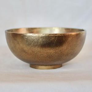 Tazón para servir comida, forma ovalada, acabado en oro PVD, tazones de lujo para servir platos, decoración de bodas, tazón de diseño moderno hecho a mano - Product Image 6