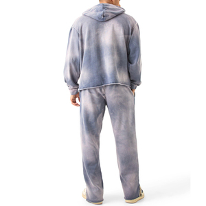 OEM personnalisé lourd 100% coton unisexe survêtement actif bas avec bouffée impression logo pour hommes - Product Image 2