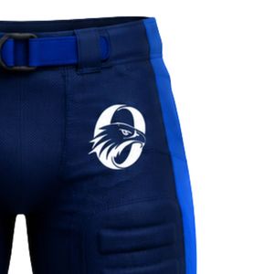 Blue American Football Shorts Padded Athletic Uniform Lightweight Durable Team Sportswear for Football Game or Training - Product Image 4
