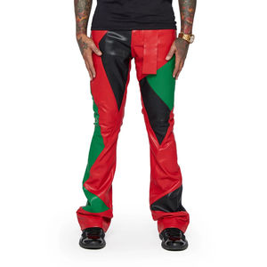 Pantalons en cuir pour hommes sur mesure en gros, style unique de haute qualité, confortables, décontractés, tissu doux et durable, directement de l'usine - Product Image 2