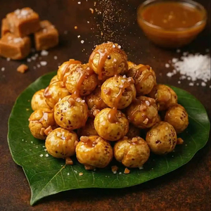 Roasted & Flavoured Makhana Fox Nuts Salted Caramel Healthy Dessert <b>Snack</b> Made in India 90 Gms Pack - Product Image 1