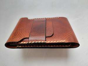 Portefeuille en cuir véritable de luxe, cousu à la main, imperméable, durable pour un usage quotidien, portefeuilles en cuir véritable pour hommes, portefeuille fait main - Product Image 4