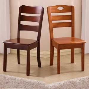 Silla de Comedor Clásica con Acabado en Madera de Nogal, Asiento Acolchado en Cuero, Estructura de Madera Sólida, Ideal para Hoteles, Restaurantes y Cafés - Product Image 3