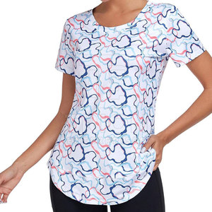 T-shirt de haute qualité pour femmes, léger, sublimation, couleur personnalisée, vêtement décontracté, t-shirt sublimation femme - Product Image 3