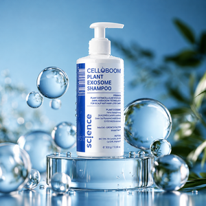 Shampoo anti-chute aux exosomes végétaux, soin nettoyant du cuir chevelu avec complexe de peptides, niacinamide et panthénol pour cheveux clairsemés - Product Image 4