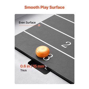 Mesa de Juego 2 en 1 de 7 pies para Shuffleboard y Curling, Superficie Lisa Compacta, Plegable - Product Image 6