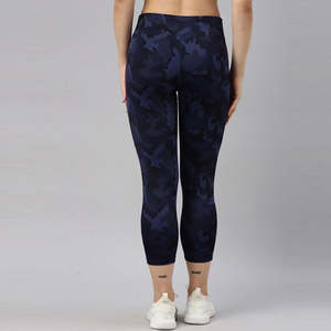 Women Polyester Spandex Yoga Leggings <b>Elastic</b> Waist Reversible Plus Size Casual Summer Lounge Wear Soft Breathable Comfortable - Product Image 3