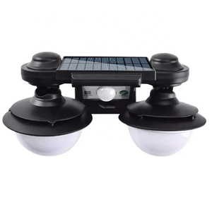 50W Runde Doppelkopf-Solar-LED-Wandleuchte mit Separatem Solarpanel - Product Image 1