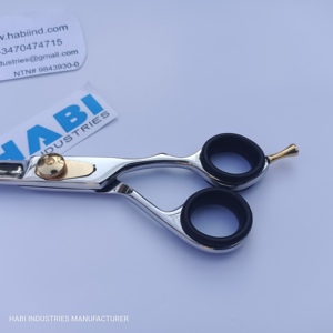 กรรไกรตัดผมเหล็กทั้งตัวแบบขายส่ง ด้ามจับสบายมือ สำหรับช่างตัดผม - Product Image 3