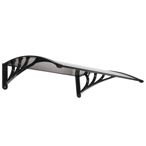 100 X 100 Brown <b>Black</b> <b>Bracket</b> for Household Door Window Rain Cover Eaves Canopy Sun Visors Wind Bug Deflectors Same Model Code - Product Image 2