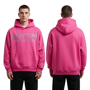 Sweat-shirt à capuche oversize 100 % coton délavé, style vintage streetwear, épais, unisexe, vierge, en promotion - Product Image 2