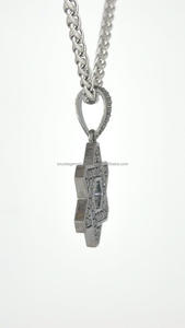 เครื่องประดับเพชรโมอิสฮิปฮอปจี้รูปดาวเย็นเดวิด925เงิน VD เพชรโมอิสซานไนท์จี้เสน่ห์ - Product Image 6