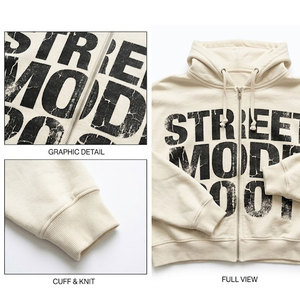 Sweat à capuche surdimensionné de haute qualité 500 g/m², logo personnalisé, unisexe, noir, lourd, pour hommes - Product Image 3