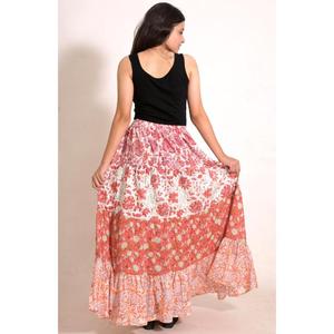 Handmade Breathable Eco-Friendly Cotton <b>Patchwork</b> Wrap Long Maxi <b>Skirt</b> Boho Festival Indian Hippie Casual Women's Clothing - Product Image 6