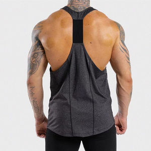 Débardeur côtelé en coton sur mesure, débardeur côtelé pour homme, débardeur de compression - Product Image 6
