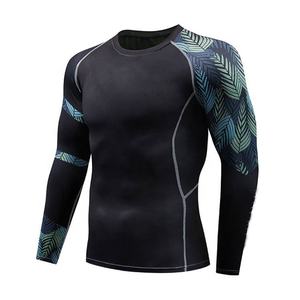 Customized Sublimation Printed Custom Mma <b>Bjj</b> Rashguard Long Sleeve Oem Rash Guard Made in Top Quality - Product Image 2