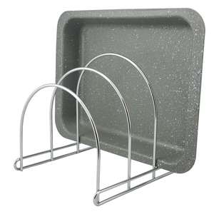 Étagère de rangement réglable pour planches à découper, ustensiles de cuisson, couvercles de casseroles, étagère de rangement de cuisine à niveaux personnalisables - Product Image 1