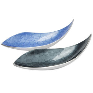 ชุดถาดตกแต่งอะลูมิเนียมคุณภาพสูง รูปทรงพิเศษ สีเงินขัดเงา จำนวน 3 ชิ้น สำหรับตกแต่งบ้าน - Product Image 1