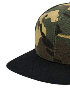 หมวกแก๊ปปีกแบนสีเขียวลายพรางและสีดำ ปรับขนาดได้ ผลิตจากผ้าฝ้าย เหมาะสำหรับทุกเพศ สไตล์สตรีทแวร์ แฟชั่นลำลอง ขายส่ง - Product Image 5