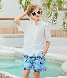Men's Striped Swim Shorts Mid Waist Drawstring Casual Beach Wear Breathable Woven Polyester Quick Dry - Product Image 2