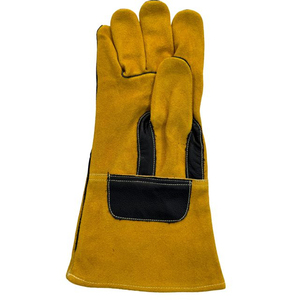Premium Quality Welding Gloves New Latest Design 2026 <b>Comfortable</b> Solid Color Men And Women Leather Welding Gloves - Product Image 4