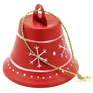Adorno Navideño de Metal Estilo Artesanal, Campana Colgante para Decoración Rústica Navideña, Adornos para Árboles de Navidad y Regalos de Temporada Únicos - Product Image 3